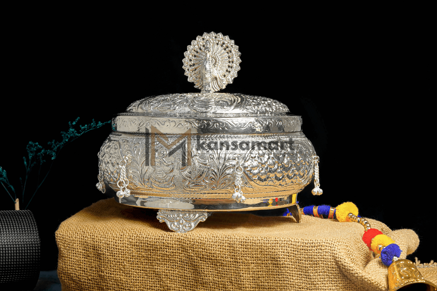 German Silver Dabba - Kansar & Bhata