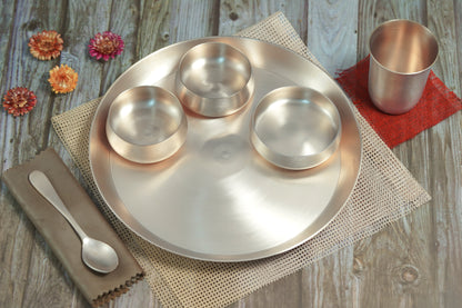 Kansa Casting Dinner Set - 6 Pieces Set