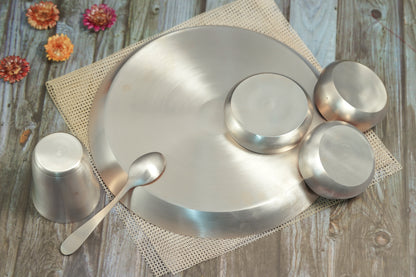 Kansa Casting Dinner Set - 6 Pieces Set