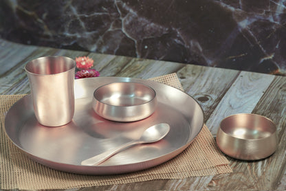 Kansa Casting Dinner set - 5 Pieces Set